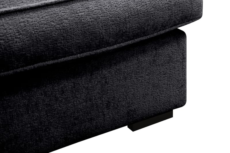 Rossita Lyx 4-sits Extra djup Soffa med Schäslong Vänster - Svart Chenille - Möbler - Soffa - Divansoffor & schäslongsoffa