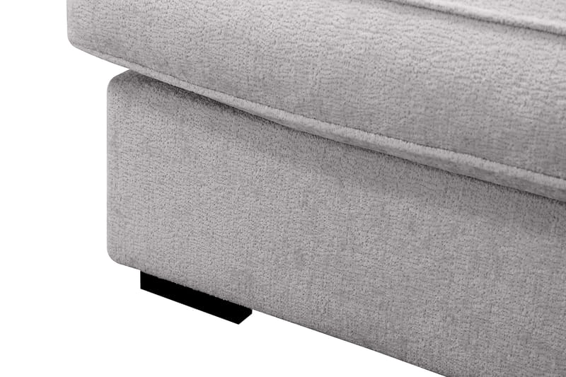 Rossita Lyx 4-sits Högervänd L-formad Extra Djup Schäslongsoffa i Chenille - Grå Chenille - Möbler - Soffa - Divansoffor & schäslongsoffa
