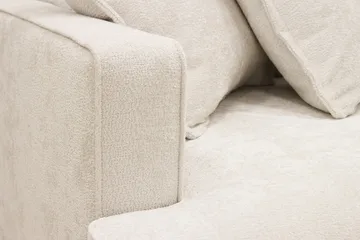 Rossita Lyx 4-sits Högervänd L-formad Extra Djup Schäslongsoffa i Chenille - Trenza 06, Beige Chenille - Möbler - Soffa - Divansoffor & schäslongsoffa