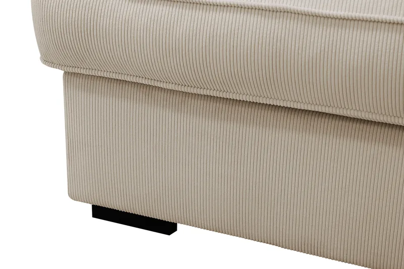 Rossita Lyx 4-sits Högervänd L-formad Extra Djup Schäslongsoffa i Manchester - Greige Manchester - Möbler - Soffa - Divansoffor & schäslongsoffa