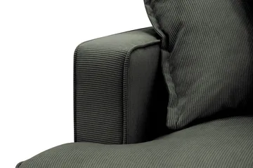 Rossita Lyx 4-sits Högervänd L-formad Extra Djup Schäslongsoffa i Manchester - Mörkgrön Manchester - Möbler - Soffa - Divansoffor & schäslongsoffa