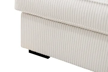 Rossita Lyx 4-sits Högervänd L-formad Extra Djup Schäslongsoffa i Manchester - Offwhite - Möbler - Soffa - Divansoffor & schäslongsoffa