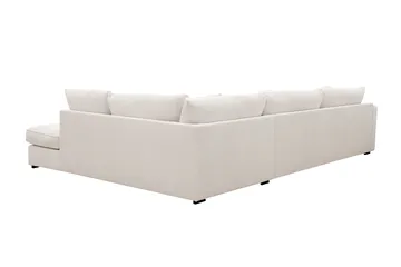 Rossita Lyx 4-sits Högervänd L-formad Extra Djup Schäslongsoffa i Manchester - Offwhite - Möbler - Soffa - Divansoffor & schäslongsoffa