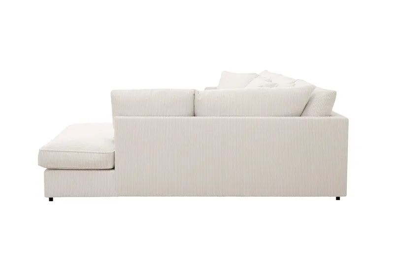 Rossita Lyx 4-sits Högervänd L-formad Extra Djup Schäslongsoffa i Manchester - Offwhite - Möbler - Soffa - Divansoffor & schäslongsoffa