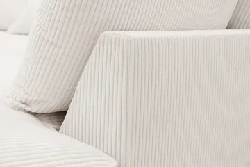 Rossita Lyx 4-sits Högervänd L-formad Extra Djup Schäslongsoffa i Manchester - Offwhite - Möbler - Soffa - Divansoffor & schäslongsoffa