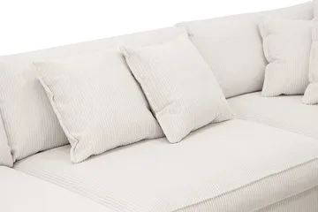 Rossita Lyx 4-sits Högervänd L-formad Extra Djup Schäslongsoffa i Manchester - Offwhite - Möbler - Soffa - Divansoffor & schäslongsoffa