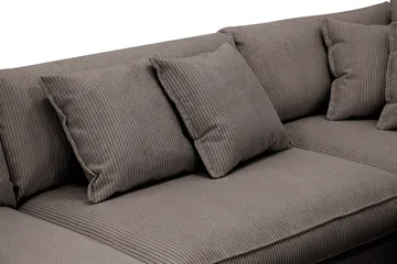 Rossita Lyx 4-sits Högervänd L-formad Extra Djup Schäslongsoffa i Manchester - Taupe - Möbler - Soffa - Divansoffor & schäslongsoffa