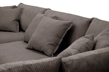 Rossita Lyx 4-sits Högervänd L-formad Extra Djup Schäslongsoffa i Manchester - Taupe - Möbler - Soffa - Divansoffor & schäslongsoffa