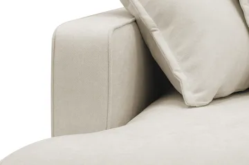 Rossita Lyx 4-sits Högervänd L-formad Extra Djup Schäslongsoffa i Tyg - Beige Tyg - Möbler - Soffa - Divansoffor & schäslongsoffa