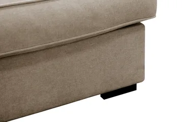 Rossita Lyx 4-sits Högervänd L-formad Extra Djup Schäslongsoffa i Tyg - Brun Tyg - Möbler - Soffa - Divansoffor & schäslongsoffa