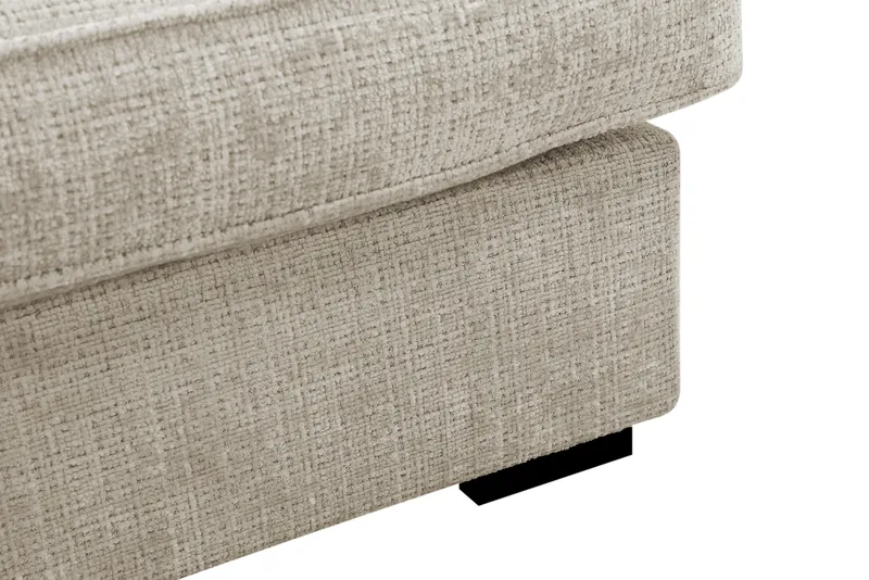 Rossita Lyx 4-sits Vänstervänd L-formad Extra Djup Schäslongsoffa i Chenille - Beige Chenille - Möbler - Soffa - Divansoffor & schäslongsoffa