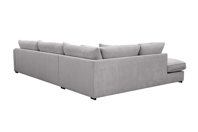 Rossita Lyx 4-sits Vänstervänd L-formad Extra Djup Schäslongsoffa i Chenille - Grå Chenille - Möbler - Soffa - Divansoffor & schäslongsoffa