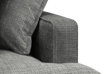 Rossita Lyx 4-sits Vänstervänd L-formad Extra Djup Schäslongsoffa i Chenille - Grå Chenille - Möbler - Soffa - Divansoffor & schäslongsoffa