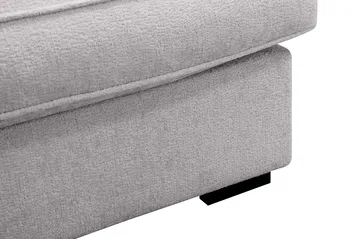 Rossita Lyx 4-sits Vänstervänd L-formad Extra Djup Schäslongsoffa i Chenille - Grå Chenille - Möbler - Soffa - Divansoffor & schäslongsoffa