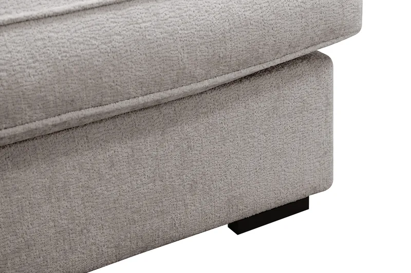 Rossita Lyx 4-sits Vänstervänd L-formad Extra Djup Schäslongsoffa i Chenille - Grå/Brun Chenille - Möbler - Soffa - Divansoffor & schäslongsoffa