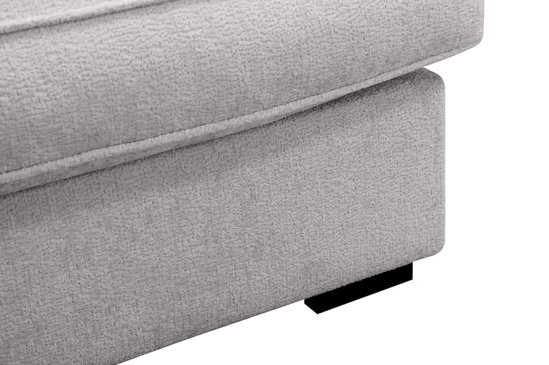 Rossita Lyx 4-sits Vänstervänd L-formad Extra Djup Schäslongsoffa i Chenille - Trenza 03, Grå Chenille - Möbler - Soffa - Divansoffor & schäslongsoffa