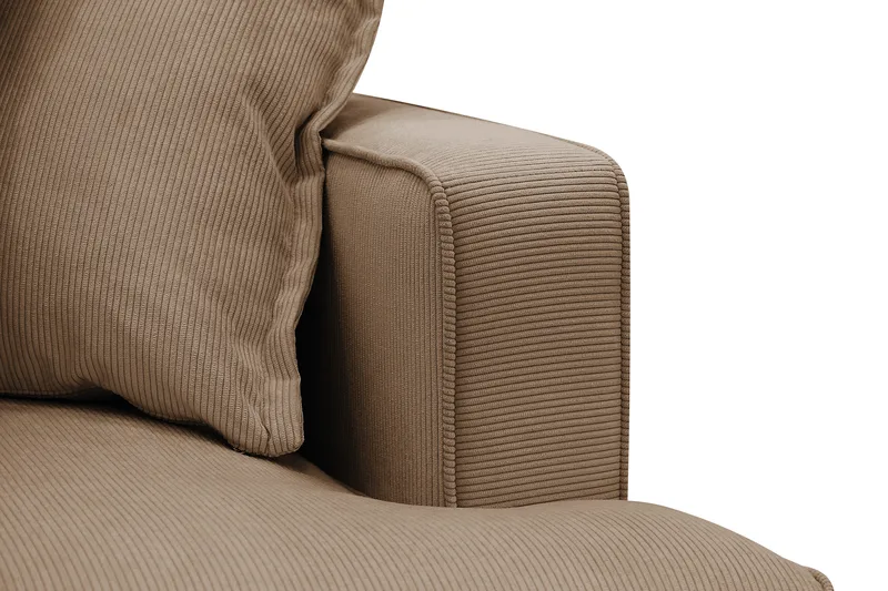 Rossita Lyx 4-sits Vänstervänd L-formad Extra Djup Schäslongsoffa i Manchester - Brun Manchester - Möbler - Soffa - Divansoffor & schäslongsoffa