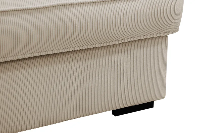 Rossita Lyx 4-sits Vänstervänd L-formad Extra Djup Schäslongsoffa i Manchester - Greige Manchester - Möbler - Soffa - Divansoffor & schäslongsoffa