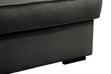 Rossita Lyx 4-sits Vänstervänd L-formad Extra Djup Schäslongsoffa i Manchester - Mörkgrön Manchester - Möbler - Soffa - Divansoffor & schäslongsoffa