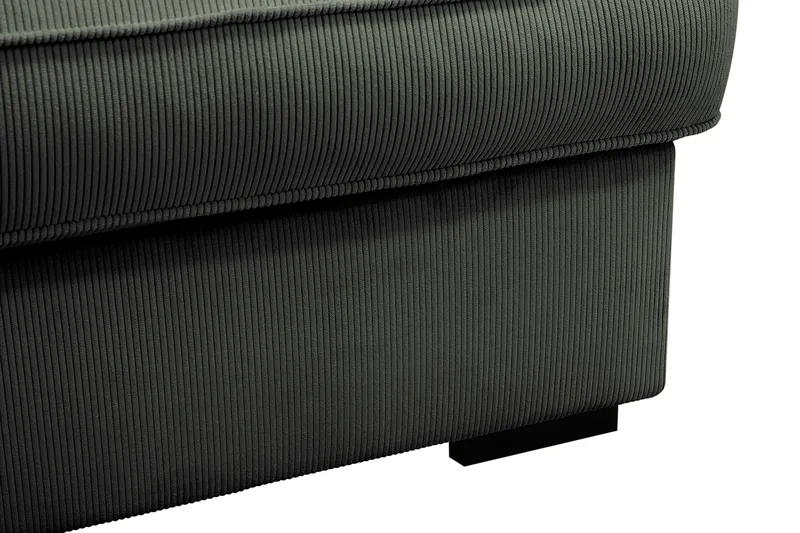 Rossita Lyx 4-sits Vänstervänd L-formad Extra Djup Schäslongsoffa i Manchester - Mörkgrön Manchester - Möbler - Soffa - Divansoffor & schäslongsoffa