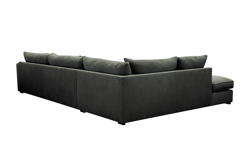 Rossita Lyx 4-sits Vänstervänd L-formad Extra Djup Schäslongsoffa i Manchester - Mörkgrön Manchester - Möbler - Soffa - Divansoffor & schäslongsoffa
