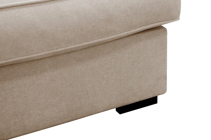Rossita Lyx 4-sits Vänstervänd L-formad Extra Djup Schäslongsoffa i Tyg - Beige Tyg - Möbler - Soffa - Divansoffor & schäslongsoffa