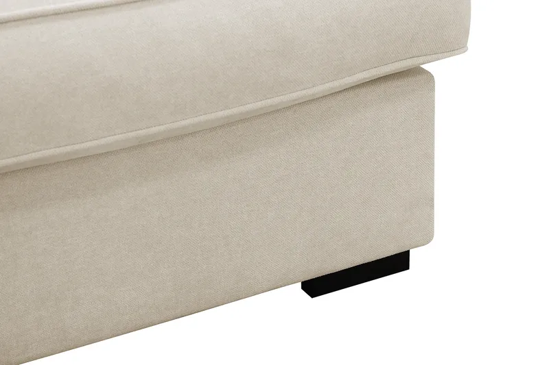 Rossita Lyx 4-sits Vänstervänd L-formad Extra Djup Schäslongsoffa i Tyg - Beige Tyg - Möbler - Soffa - Divansoffor & schäslongsoffa