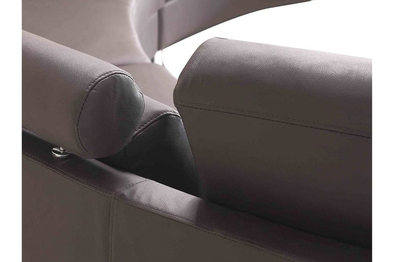 Rotunde Divansoffa 448 cm - Brun - Möbler - Soffa - Skinnsoffor