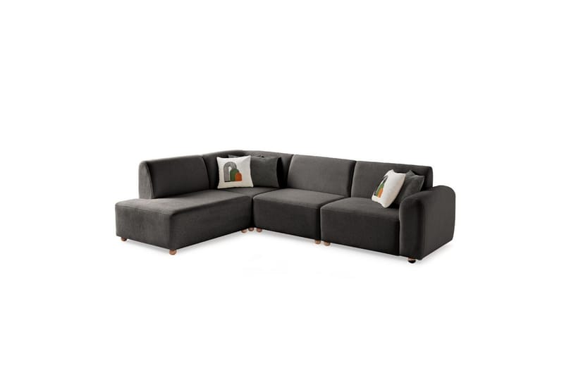 Rynvar Soffa med Schäslong 4-sits - Antracit - Möbler - Soffa - Divansoffor & schäslongsoffa