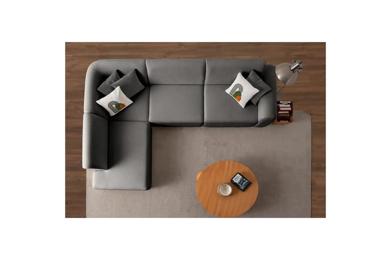 Rynvar Soffa med Schäslong 4-sits - Antracit - Möbler - Soffa - Divansoffor & schäslongsoffa