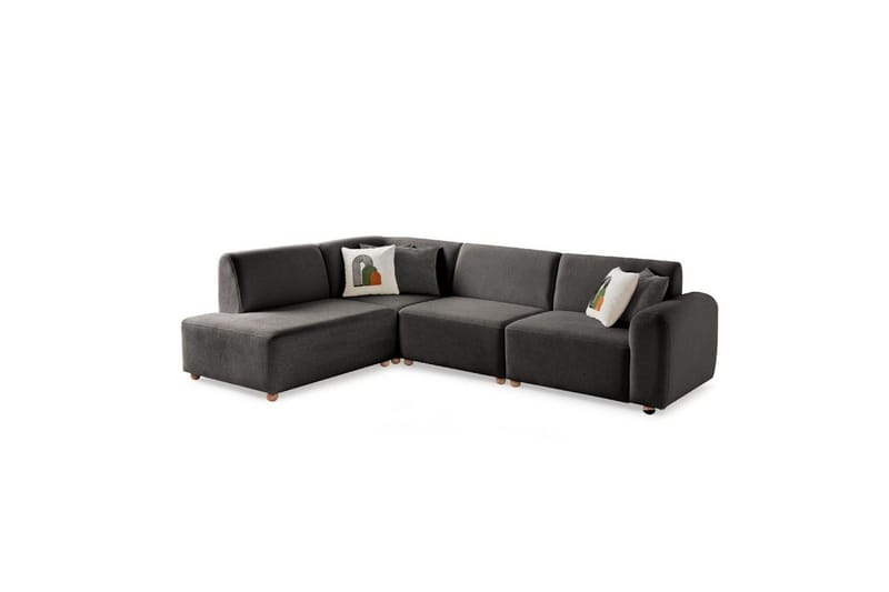 Rynvar Soffa med Schäslong 4-sits - Antracit - Möbler - Soffa - Modulsoffor - Komplett modulsoffa