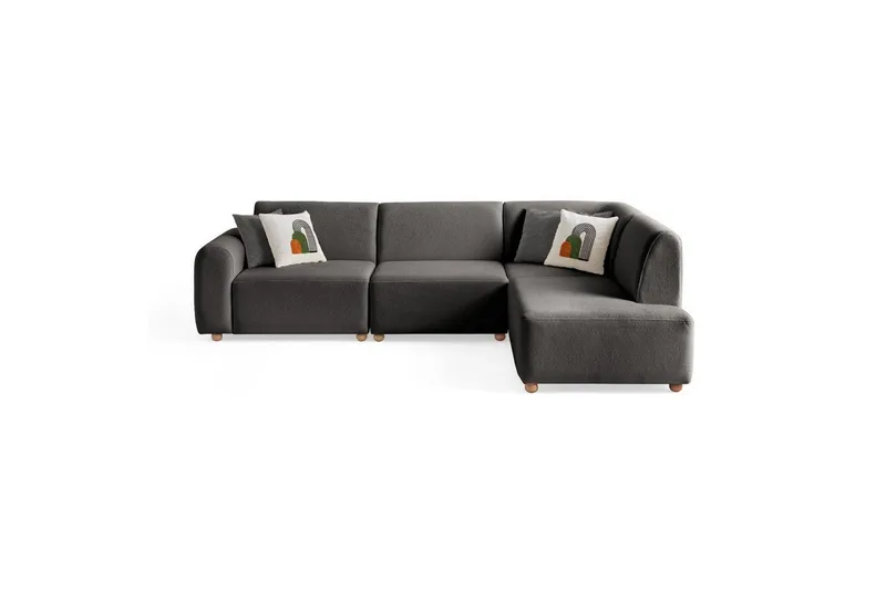 Rynvar Soffa med Schäslong 4-sits, Antracit