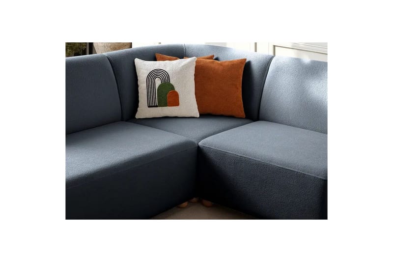 Rynvar Soffa med Schäslong 4-sits - Blå - Möbler - Soffa - Modulsoffor - Komplett modulsoffa