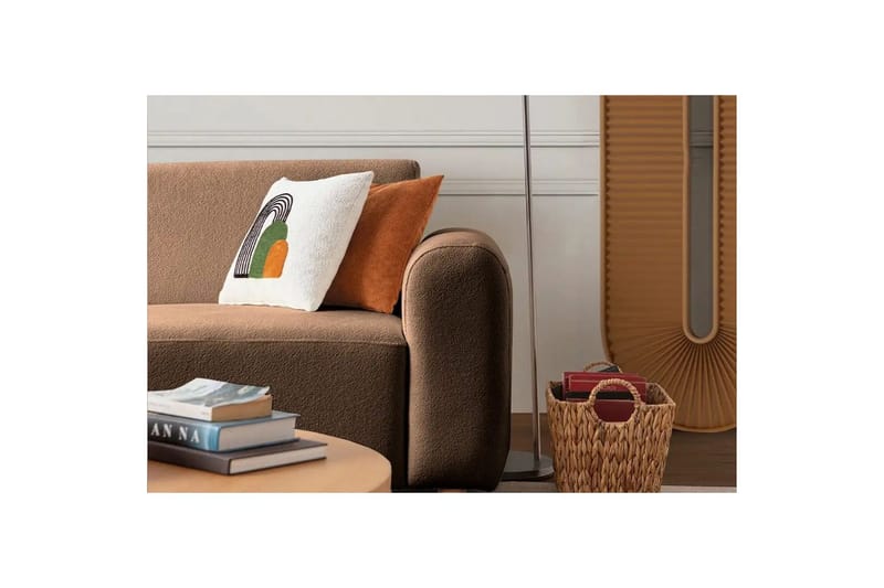 Rynvar Soffa med Schäslong 4-sits - Brun - Möbler - Soffa - Modulsoffor - Komplett modulsoffa
