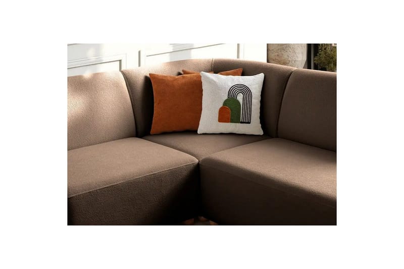 Rynvar Soffa med Schäslong 4-sits - Brun - Möbler - Soffa - Modulsoffor - Komplett modulsoffa