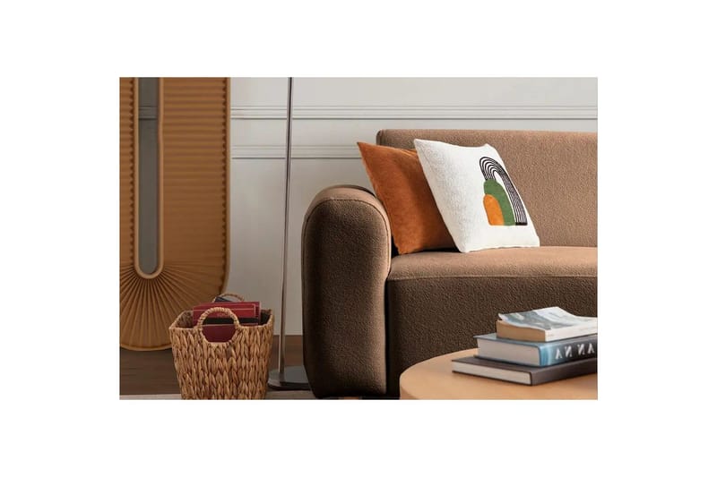 Rynvar Soffa med Schäslong 4-sits - Brun - Möbler - Soffa - Modulsoffor - Komplett modulsoffa