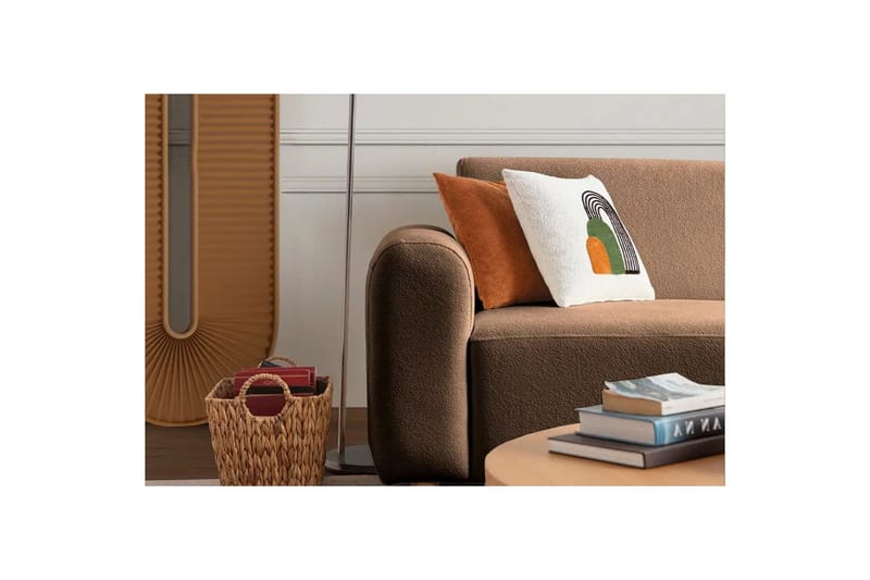 Rynvar Soffa med Schäslong 4-sits - Brun - Möbler - Soffa - Divansoffor & schäslongsoffa