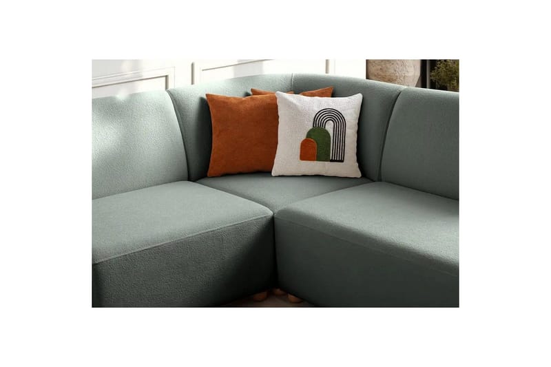 Rynvar Soffa med Schäslong 4-sits - Grön - Möbler - Soffa - Modulsoffor - Komplett modulsoffa