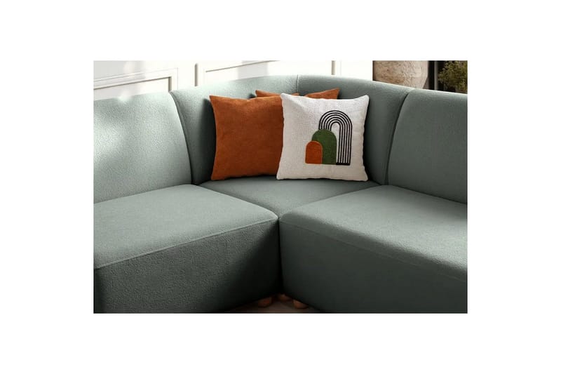 Rynvar Soffa med Schäslong 4-sits - Grön - Möbler - Soffa - Divansoffor & schäslongsoffa