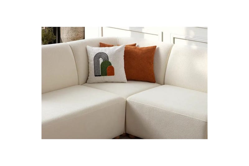 Rynvar Soffa med Schäslong 4-sits - Vit - Möbler - Soffa - Modulsoffor - Komplett modulsoffa