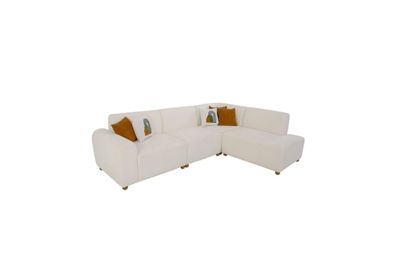 Rynvar Soffa med Schäslong 4-sits - Vit - Möbler - Soffa - Divansoffor & schäslongsoffa