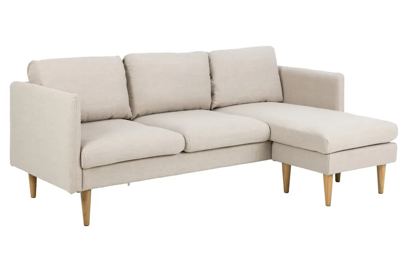 Sanat 3-sits Soffa med Divan - Beige - Möbler - Soffa - Divansoffor & schäslongsoffa