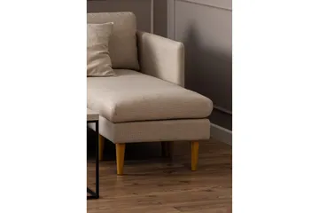Sanat 3-sits Soffa med Divan - Beige - Möbler - Soffa - Divansoffor & schäslongsoffa