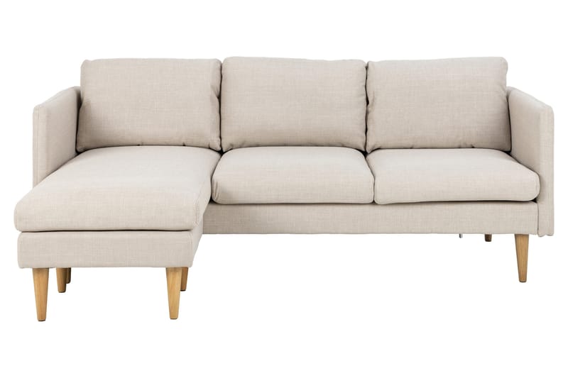 Sanat 3-sits Soffa med Divan - Beige - Möbler - Soffa - Divansoffor & schäslongsoffa