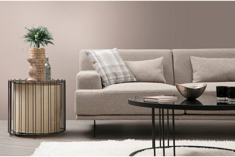 Sanroman Divansoffa - Beige - Möbler - Soffa - Divansoffor & schäslongsoffa