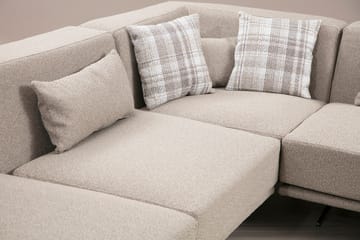 Sanroman Vänstervänd L-formad Schäslongsoffa 302 cm i Tyg - Beige - Möbler - Soffa - Divansoffor & schäslongsoffa