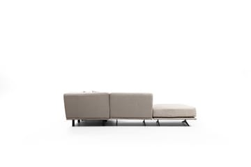 Sanroman Vänstervänd L-formad Schäslongsoffa 302 cm i Tyg - Beige - Möbler - Soffa - Divansoffor & schäslongsoffa