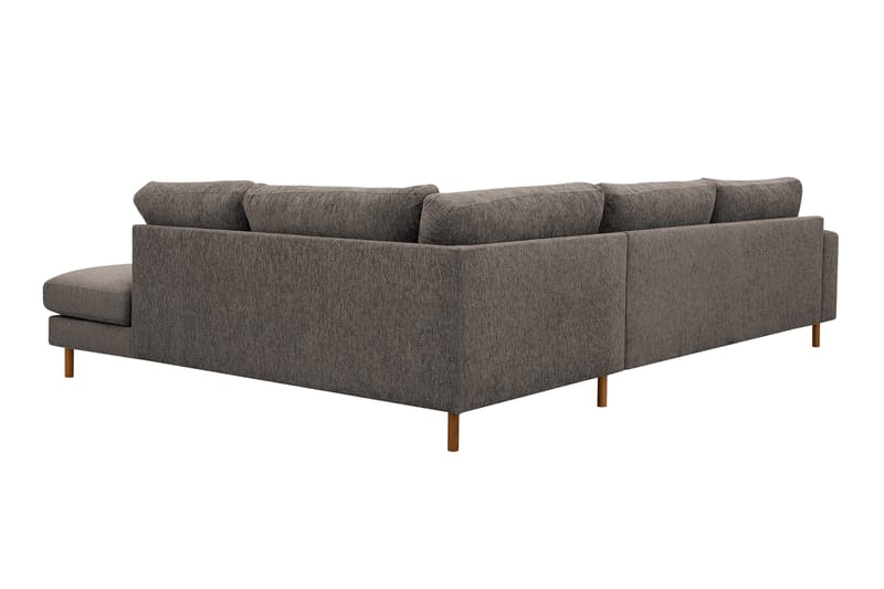 Scandi Djup 4-sits Soffa med Schäslong Höger i Chenille - Grå - Möbler - Soffa - Divansoffor & schäslongsoffa