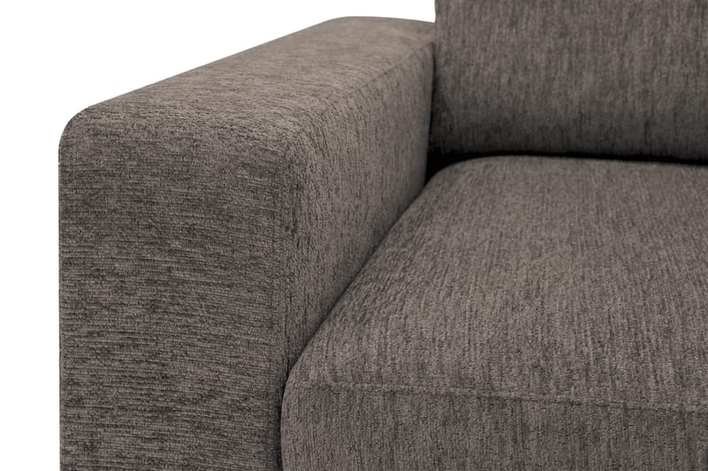 Scandi Djup 4-sits Soffa med Schäslong Höger i Chenille - Grå - Möbler - Soffa - Divansoffor & schäslongsoffa