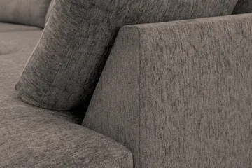 Scandi Djup 4-sits Soffa med Schäslong Höger i Chenille - Grå - Möbler - Soffa - Divansoffor & schäslongsoffa